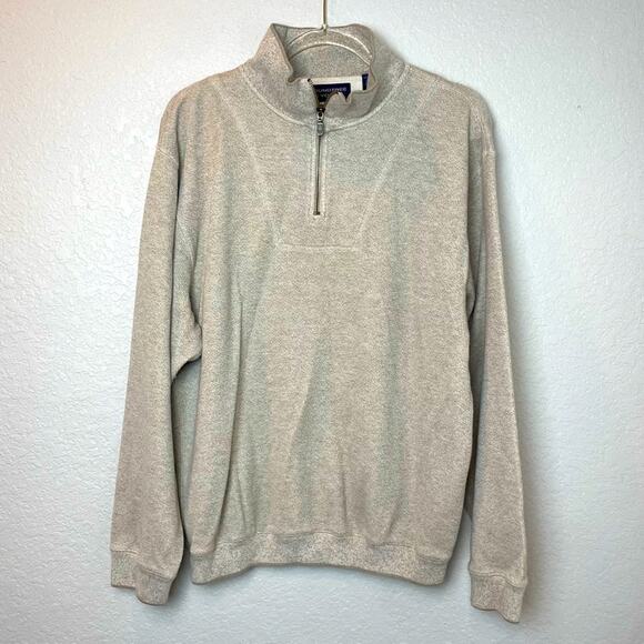 ROUNDTREE & YORK Men’s 1/4 Zip Heathered Pullover Size M - Picture 1 of 7